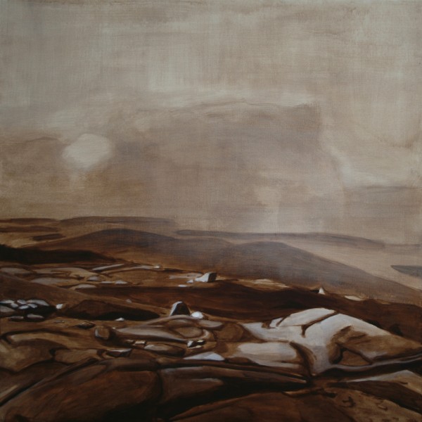 fog lifting from sargent mountain underpainting 2