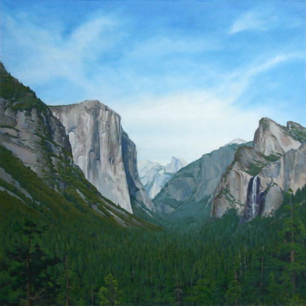 Yosemite Valley,  2014,  oil on canvas,  36 x 36 in