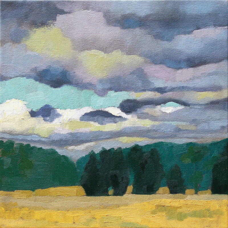Cloudy Morning, 2016 oil on canvas 12 x 12 in.
