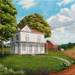 Lindsay Homestead oil 2013 18 x30 in SOLD