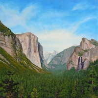 Yosemite Valley oil 2014 36 x 36 in AVAILABLE