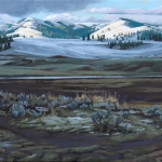 Yellowstone Sunrise 2018 oil on canvas 24 x 30 in. AVAILABLE