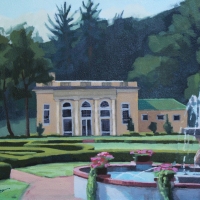 The Gardens at West Baden 2018 oil on panel 11 x 14 in. SOLD